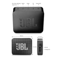 Altavoz inalámbrico Bluetooth JBL GO 2 resistente al agua IPX7 con micrófono.