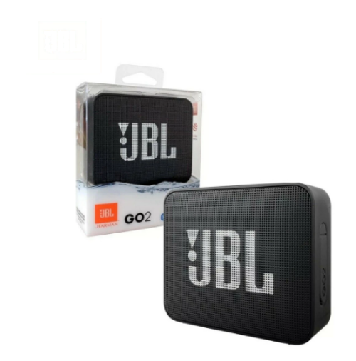 Altavoz inalámbrico Bluetooth JBL GO 2 resistente al agua IPX7 con micrófono.