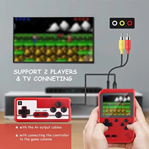 Consola de videojuegos portátil mini retro de 3 pulgadas