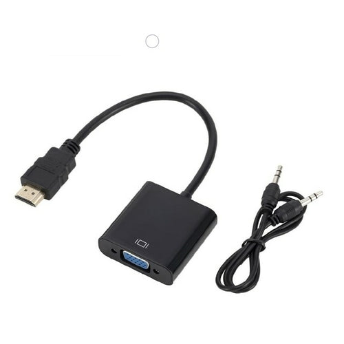 Adaptador HDMI a VGA compatible con 1080P para Xbox, PS4 y PC