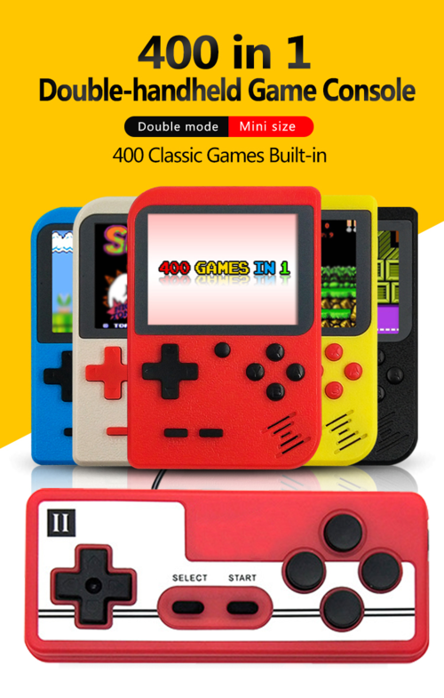 Consola de videojuegos portátil mini retro de 3 pulgadas