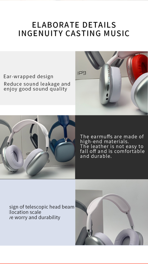 Auriculares inalámbricos estéreo HIFI Bluetooth, modelo 2021.