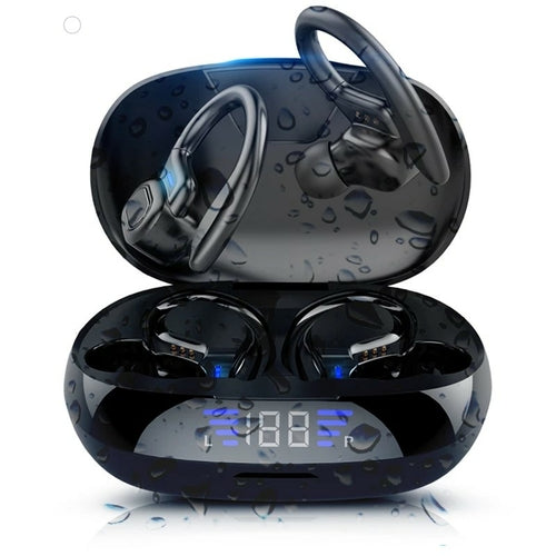 Auriculares deportivos Bluetooth V5.0 con pantalla LED para iPhone y Huawei