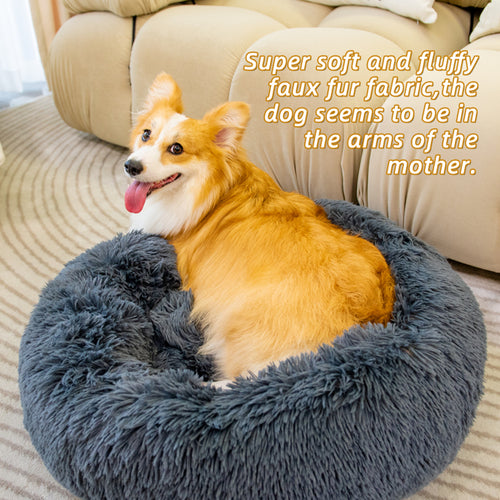 Camas para mascotas: cama para gatos y perros, lavable, antiestrés y mullida.
